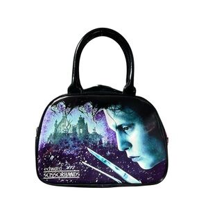 Edward Scissorhands Black and Purple Handbag
